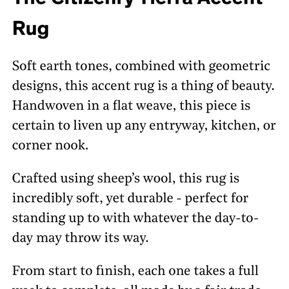 The Citizenry Tierra Rug 2x3 - Picture 7 of 7